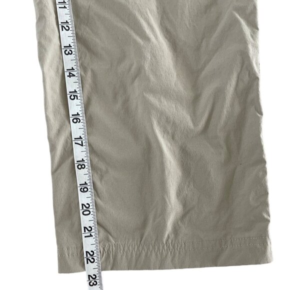 LL Bean Womens Water-Repellent Comfort Trail Pants‎ Straight-Leg Crop Ash Tan 6 - Picture 5 of 12
